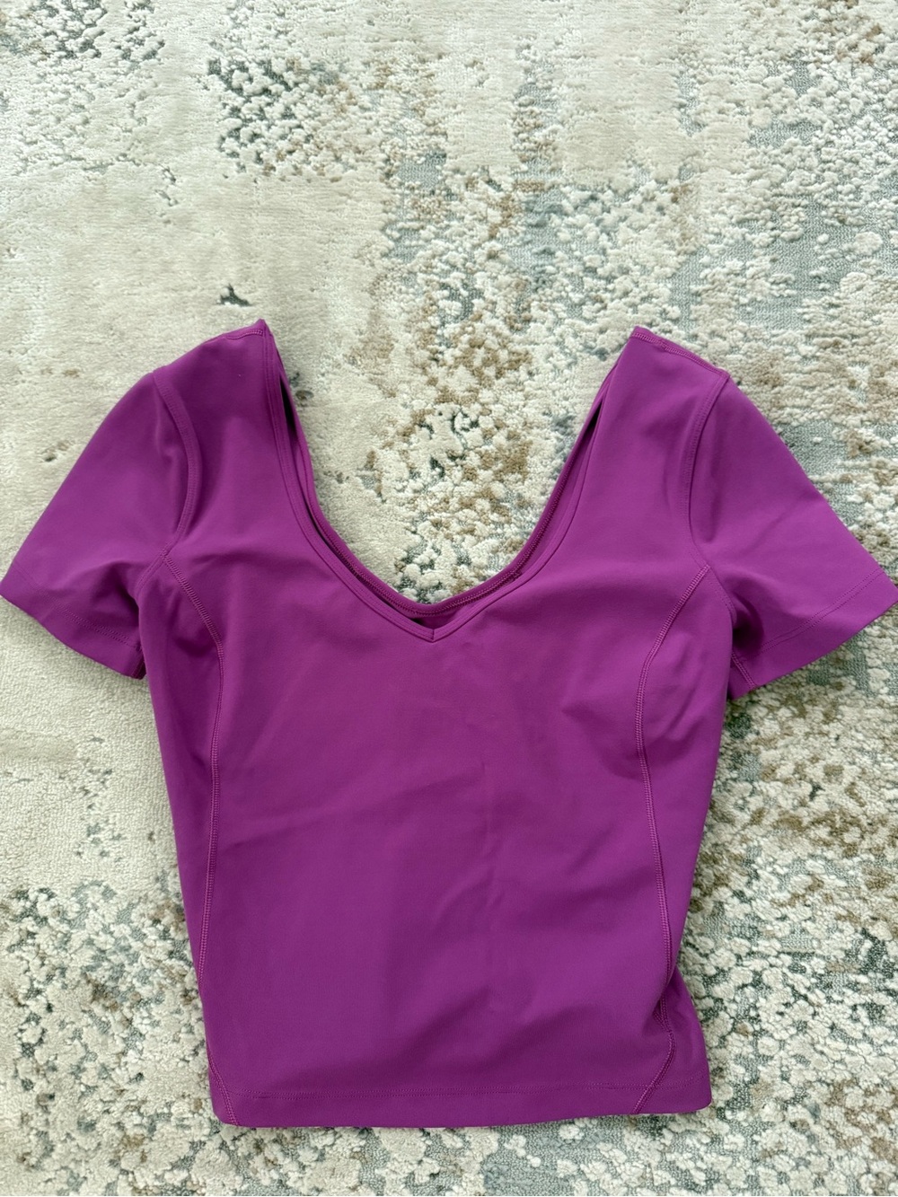 Purple Lululemon short sleeve top. Worn few times